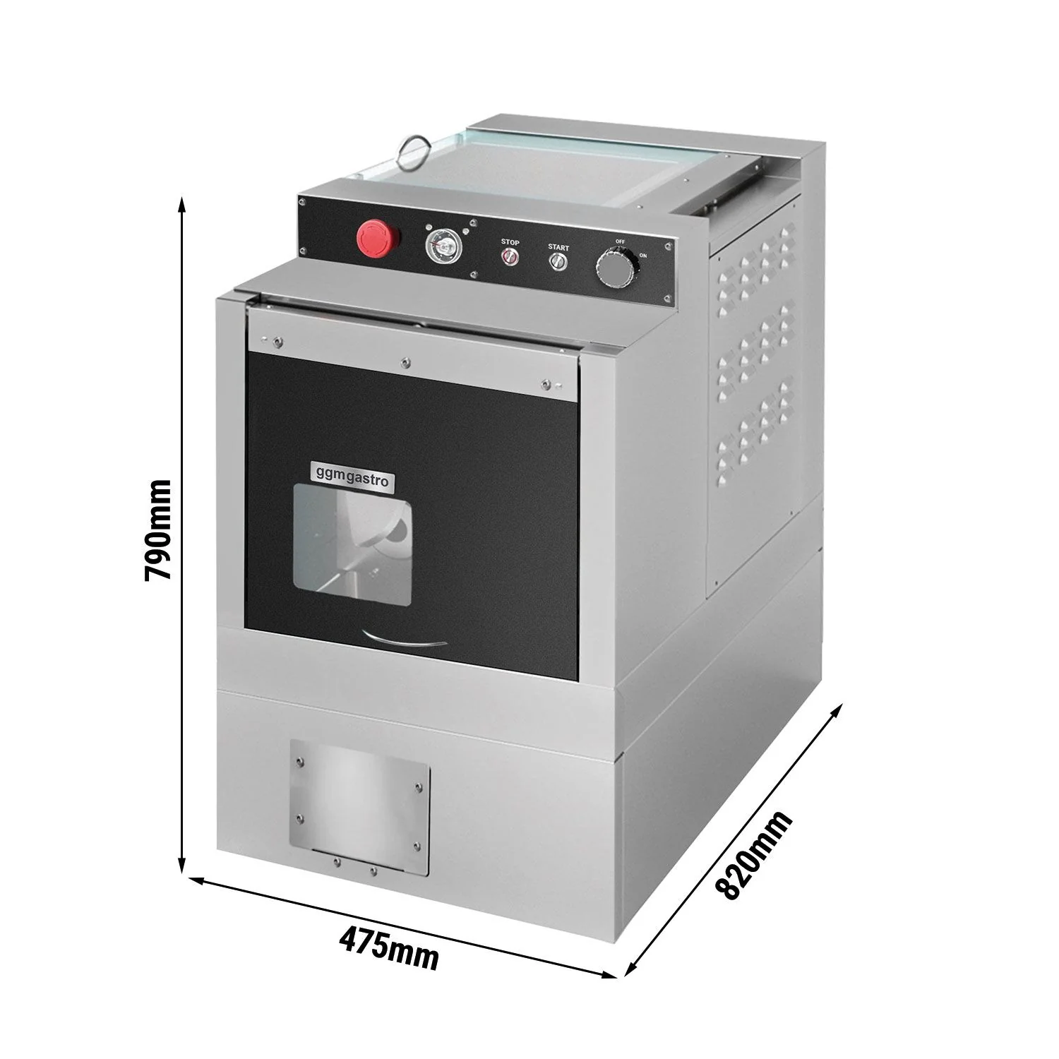 Deigdeler - 0,46 kW - Vektomr?de: ~50�C300 g - Kapasitet: 44 l - maks. 1 200 stk/t