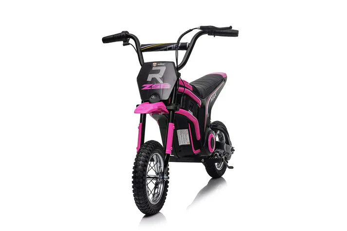 Ride on 24V Kids Electric Motorbike 350W Motors with Twist Grip Throttle - Pink