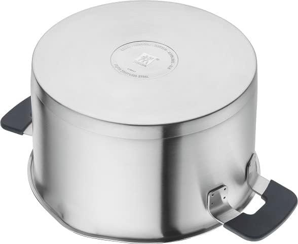 ZWILLING Simplify Kochtopf-Set 4-teilig, Mit Ausgießfunktion, Stay-Cool-Griffe, Induktionsgeeignet, Edelstahl, Silber