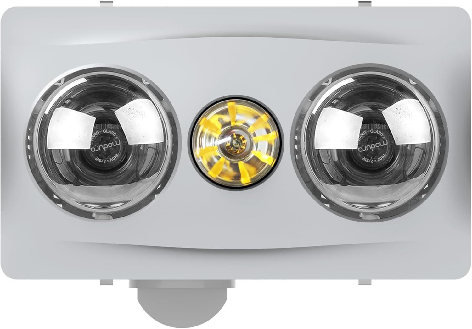 Modura Bathlux2 3-in-1 Bathroom Heater, Fan, and Light - Silver