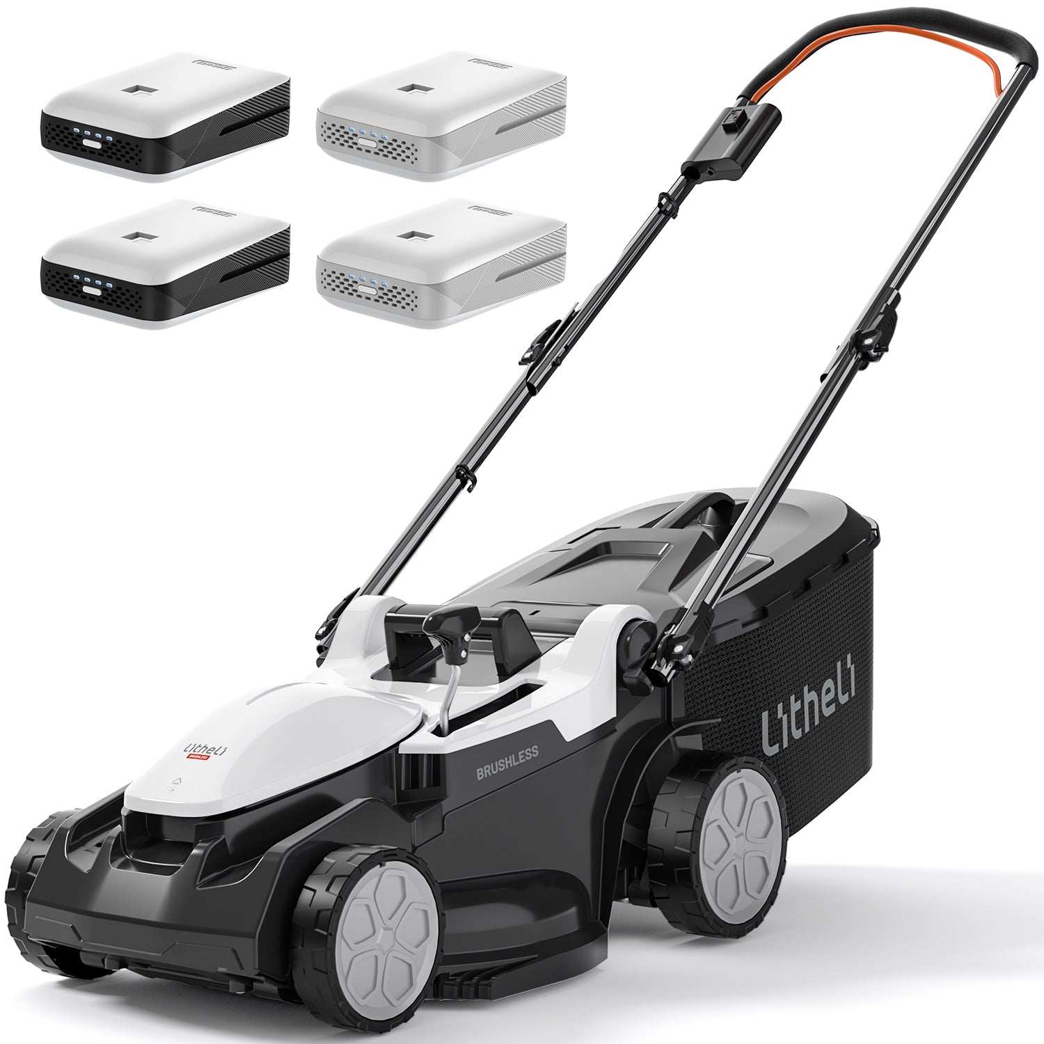 2025 U20 2 x 20V 37 cm Borstelloze Grasmaaier | Inclusief 2 �� 4,0 Ah en 2 �� 4,0 Ah SE-accu��s | Moeiteloos maaien van gazons tot 600 m2