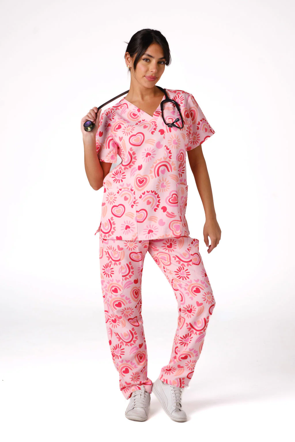 Sweet Heart Scrub Set