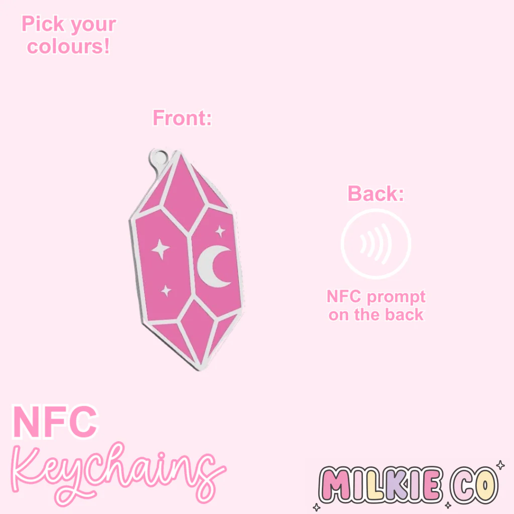 Crystal NFC Keychain