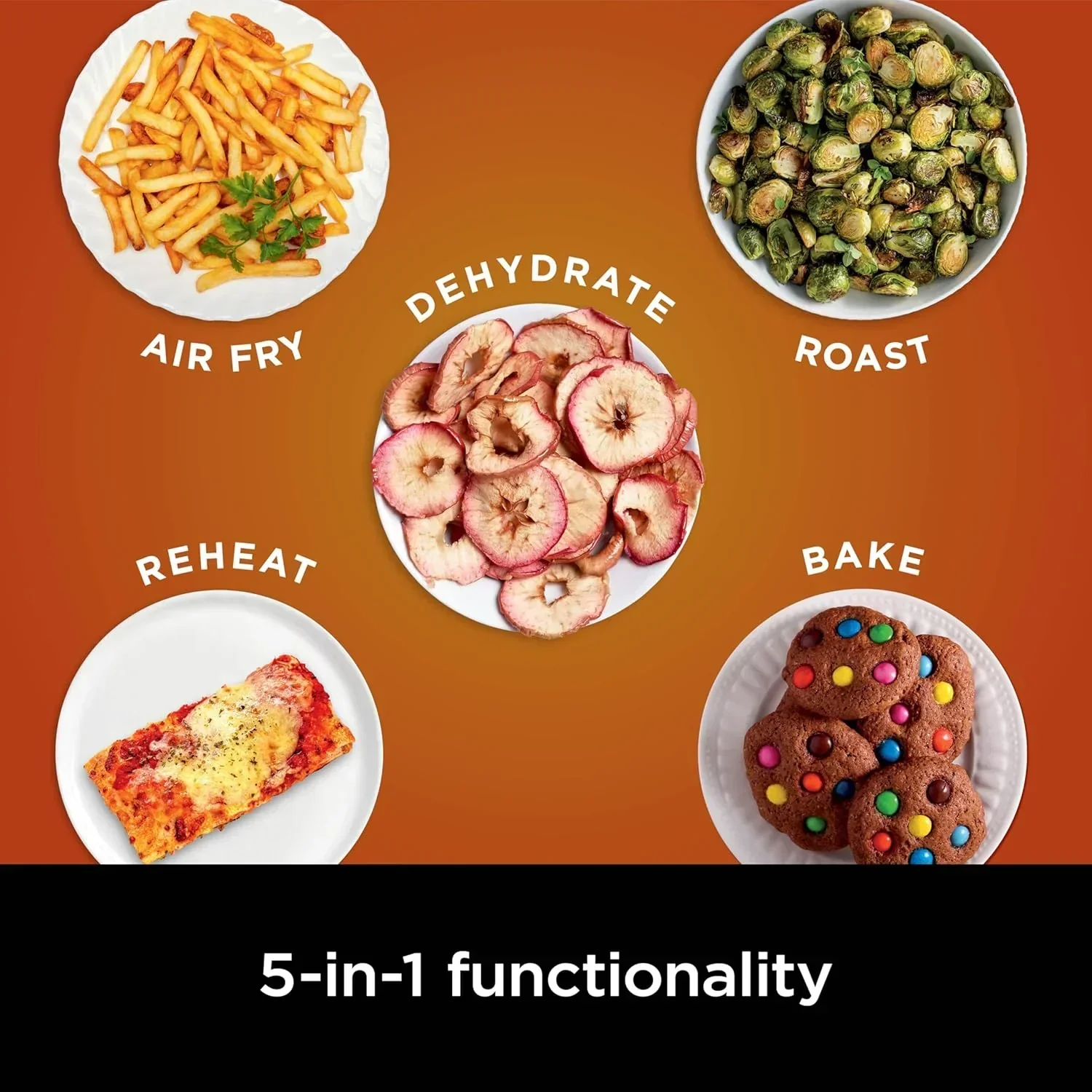 Ninja Air Fryer Pro 5-quart 4-in-1 air fryer that air fries bakes reheats and dehydrates