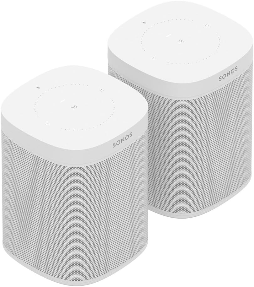Sonos One Smart Speaker, schwarz – Intelligenter WLAN Lautsprecher mit Alexa Sprachsteuerung, Google Assistant & AirPlay – Multiroom Speaker für unbegrenztes Musikstreaming
