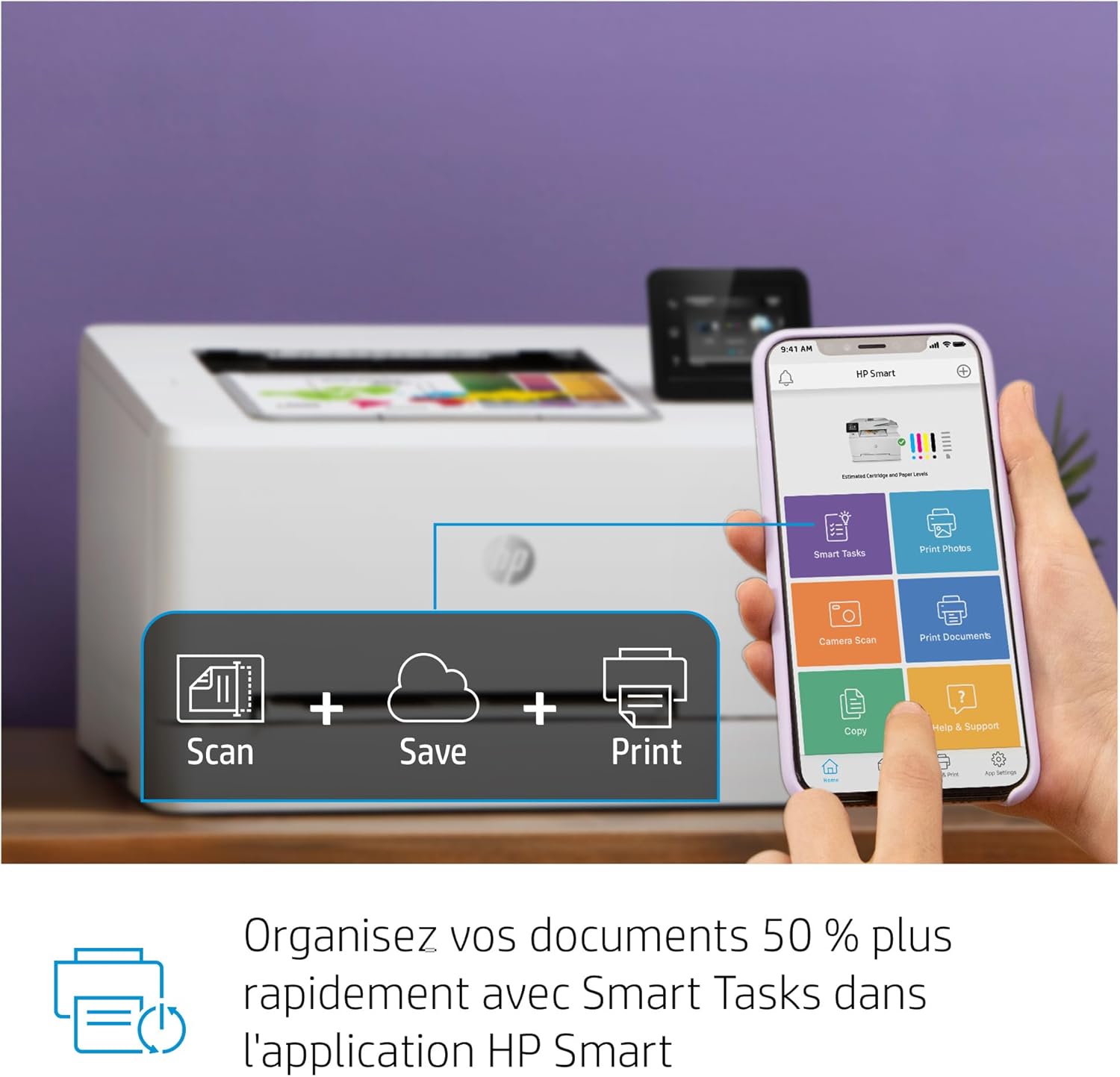 HP Color LaserJet Pro MFP 3302fdwg Multifunktions-Farblaserdrucker, Fax, Automatischer beidseitiger Druck, Touchscreen, Wi-Fi, Ethernet, USB, HP Wolf Pro Security