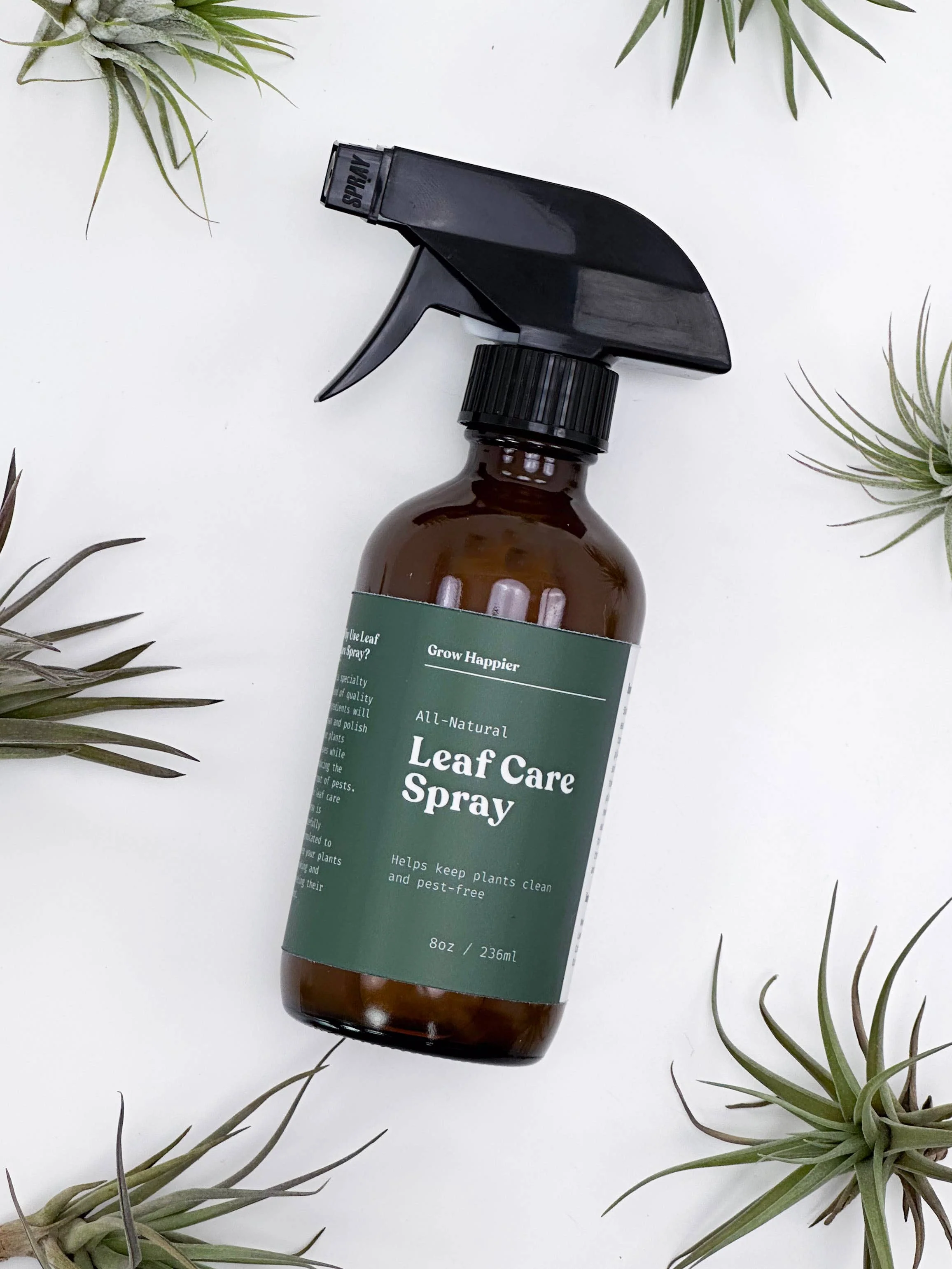 Leaf Care Spray - 8oz l Plant Leaf Cleaner and Shine: 8 oz Spray Bottle