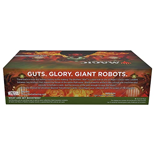 Magic: The Gathering The Brothers’ War Set Booster Box, 30 Packs (Versione Inglese) : Amazon.it: Giochi e giocattoli