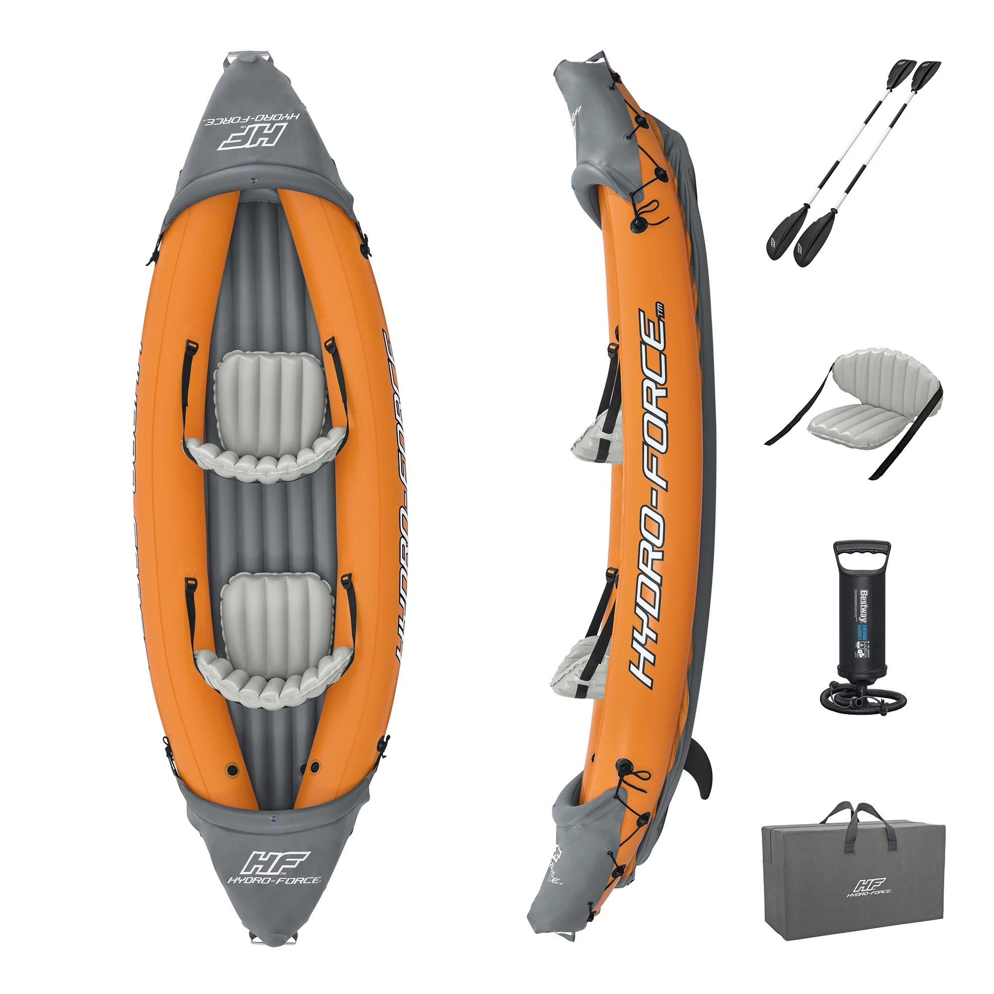 2025 Bestway Hydro Force Lite Rapid X2 Opblaasbare Kayak voor Buitensporten