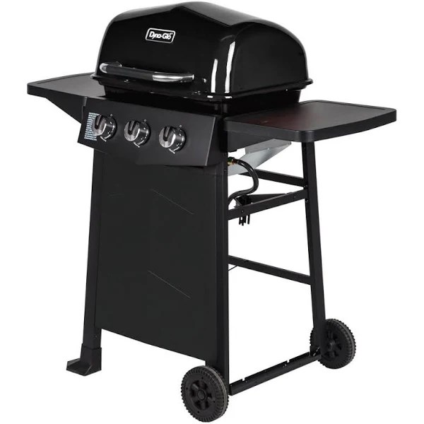 Dyna-Glo 3-Burner Open Cart Propane Gas Grill in Black
