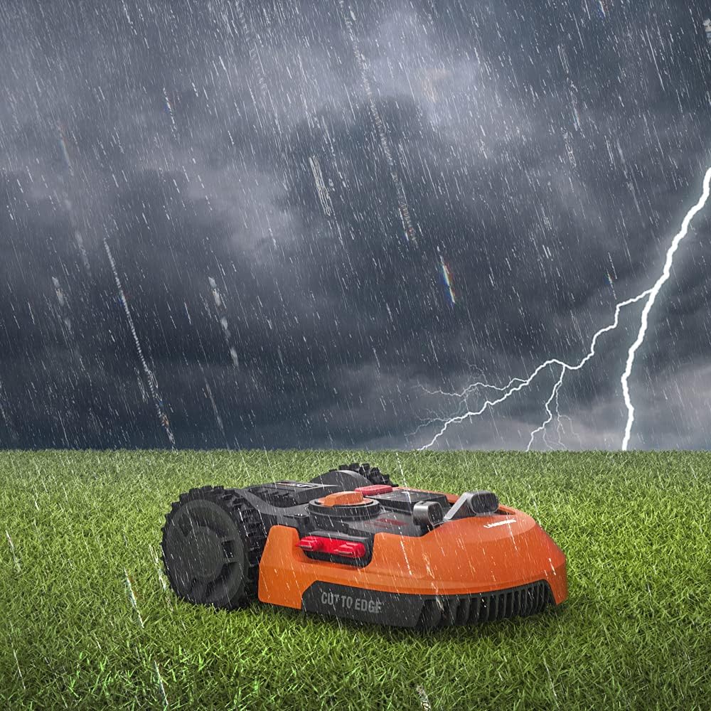 WORX Landroid M WR141E Mhroboter/Akkurasenmher für kleine Grten bis 500 qm/Selbstfahrender Rasenmher für einen sauberen Rasenschnitt, Bunt