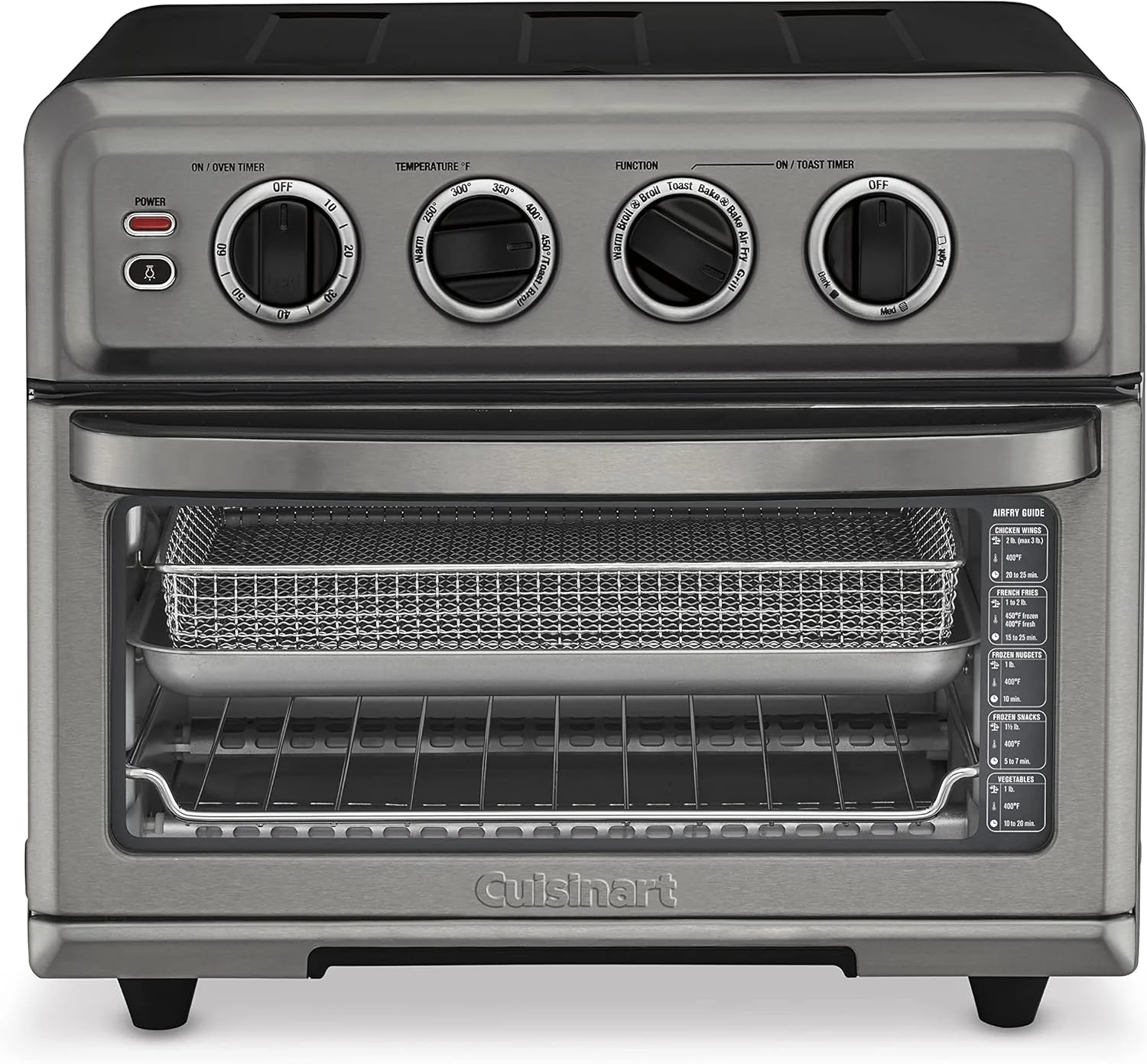Cuisinart Air Fryer Toaster Oven, 1800W, 8-in-1 with Air Fry, Convection, Broil & Warm