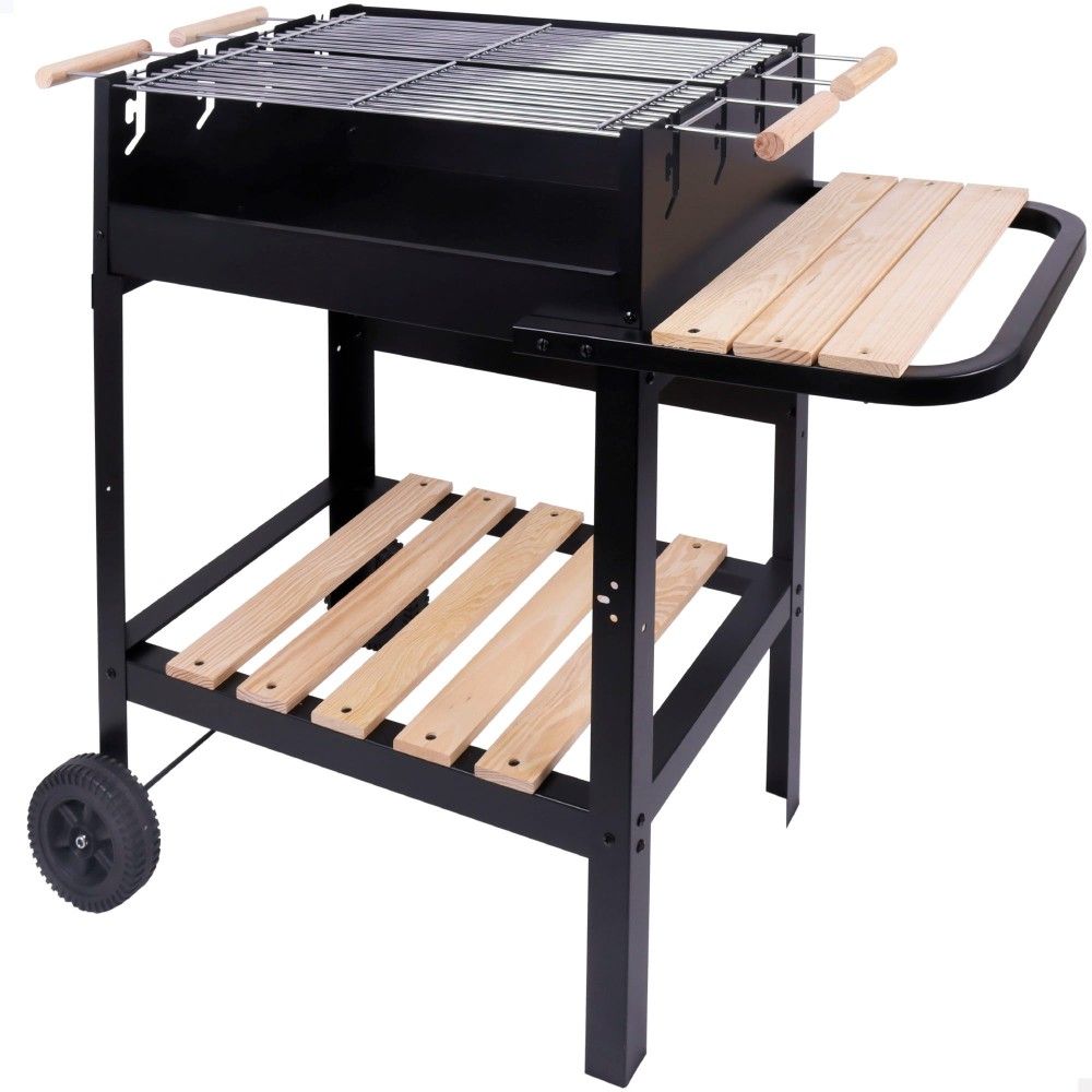 Aktywny podwójny grill węglowy na drewno