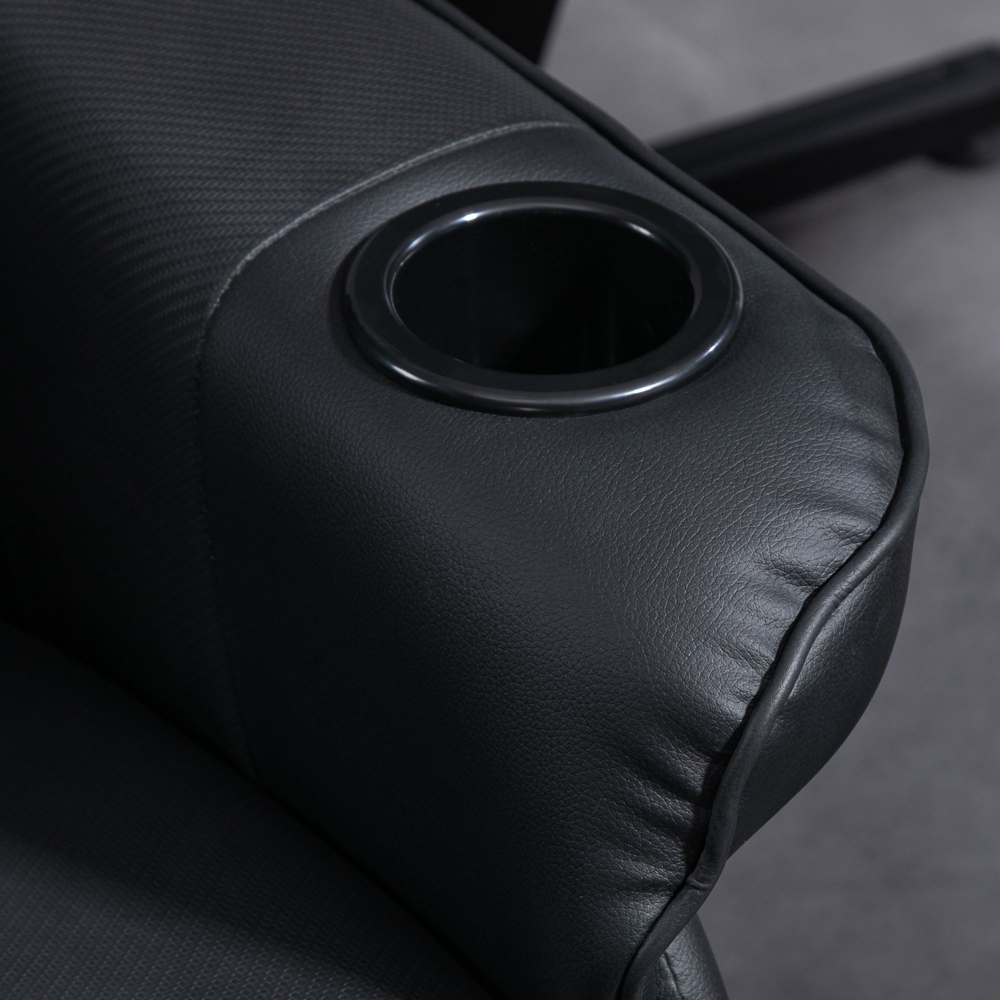 Gamingstoel, Massagefunctie, Kantelbare Rugleuning, Voetensteun, tot 120 kg, Stalen Frame, Kunstleer, Zwart