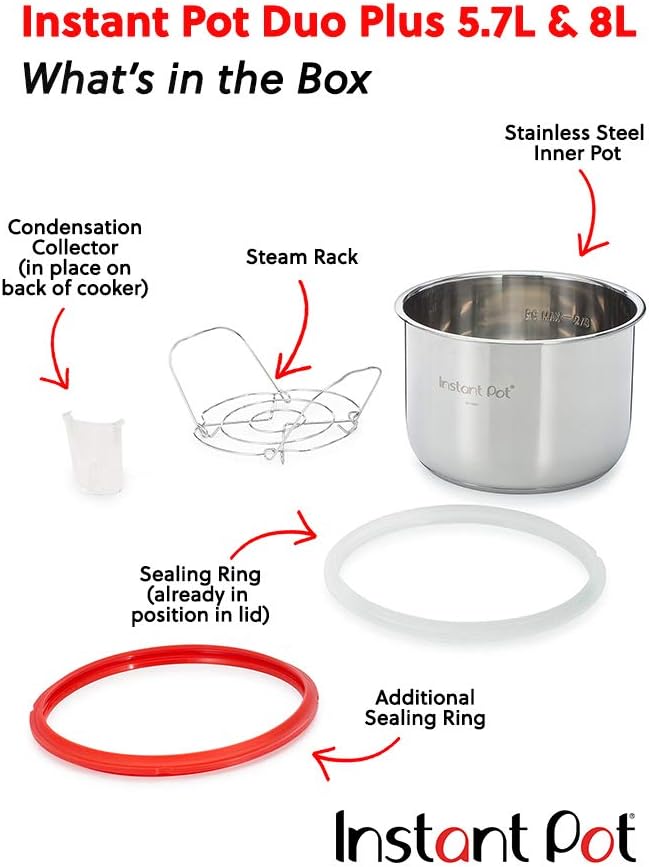 Instant Pot Pro 10-in-1-Elektro-Multikocher 1200 W, 5,7 L – Schnellkochtopf, Schongarer, Reiskocher, Dampfgarer, Sautierpfanne, Sterilisator, Joghurtbereiter, Sous Vide Gert – Schwarzer Edelstahl