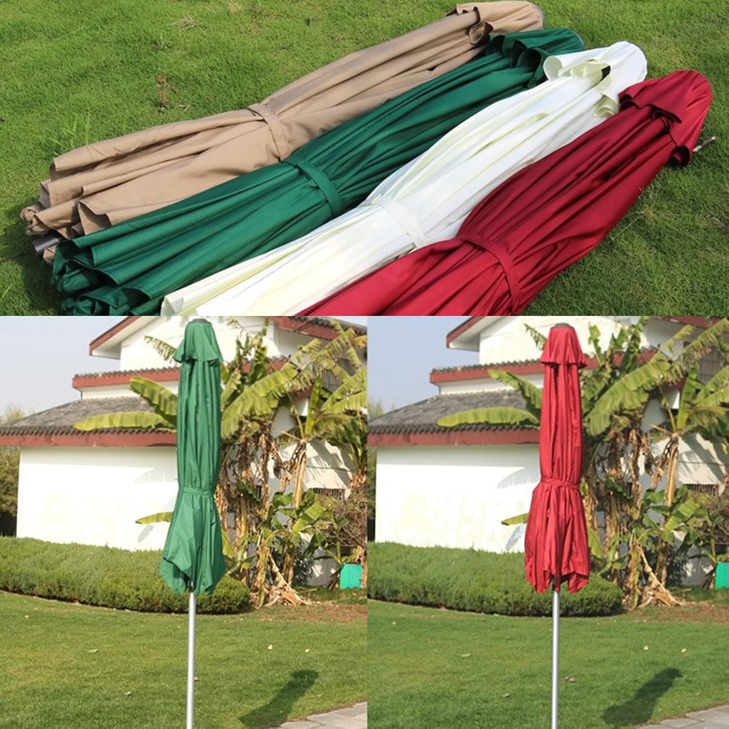 Sonnenschirmschutz, Strandschirm, rund, tragbar, Sonnenschutz, Windschutz, Outdoor-Tischschirm, Terrasse, Rasen und Garten, Garten-Terrassenschirm, Sonnenschirm good