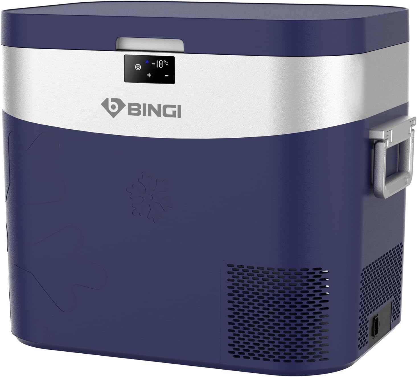 BINGI Kompressor Kühlbox 22L Mini Tragbarer Elektrischer Kühlschrank 12/24V DC Elektrischer Gefrierschrank Tragbarer Gefrierschrank für Auto LKW Picknick Camping und Heimgebrauch