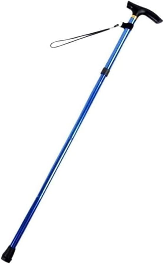 Spazierstock-Trekkingstöcke, Wanderstöcke, Trekkingstöcke, Wander-Trekkingstöcke, T-Griff, Aluminium-Klappstock, Metall-Klappstock, Krücken für ältere Menschen