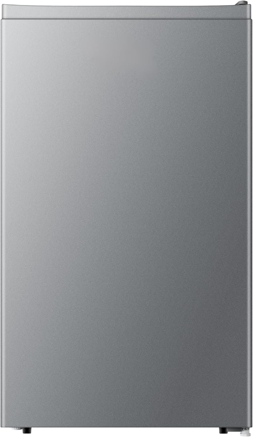 YUNA Kühlschrank SEREBRO E mit Fresh Zone/ 94L Nutzinhalt/Vollraumkühlschrank/ 84 cm hoch/ 86 kWh/Jahr/Türanschlag wechselbar/Leiser Betrieb 36 dB/Silbern