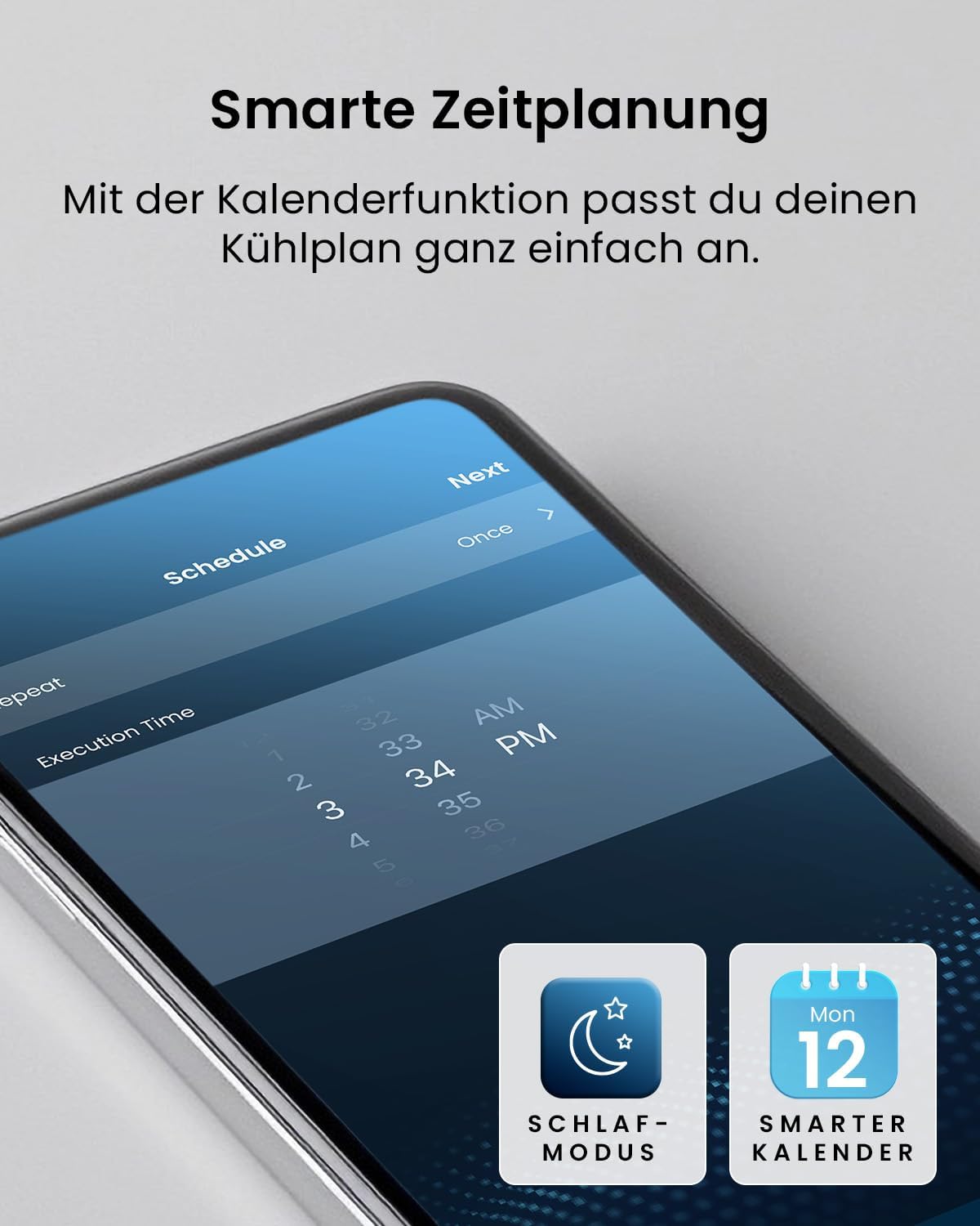 Pro Breeze Mobiles Klimagerät 14000 BTU – Klimaanlage mit Abluftschlauch, WiFi Smart Home Steuerung, 24h Timer, LED Display & Fensterabdichtung – Mobile Klimaanlage für Wohnung, Büro & Zuhause