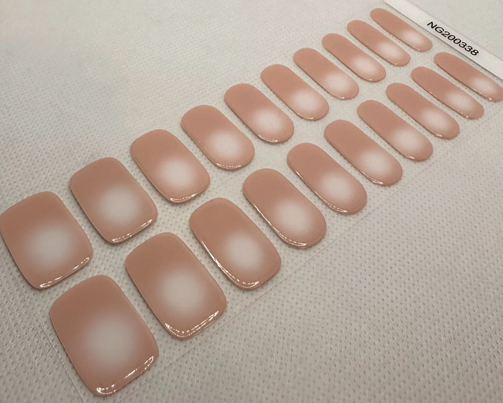 XL Nude Round Ombre Gel