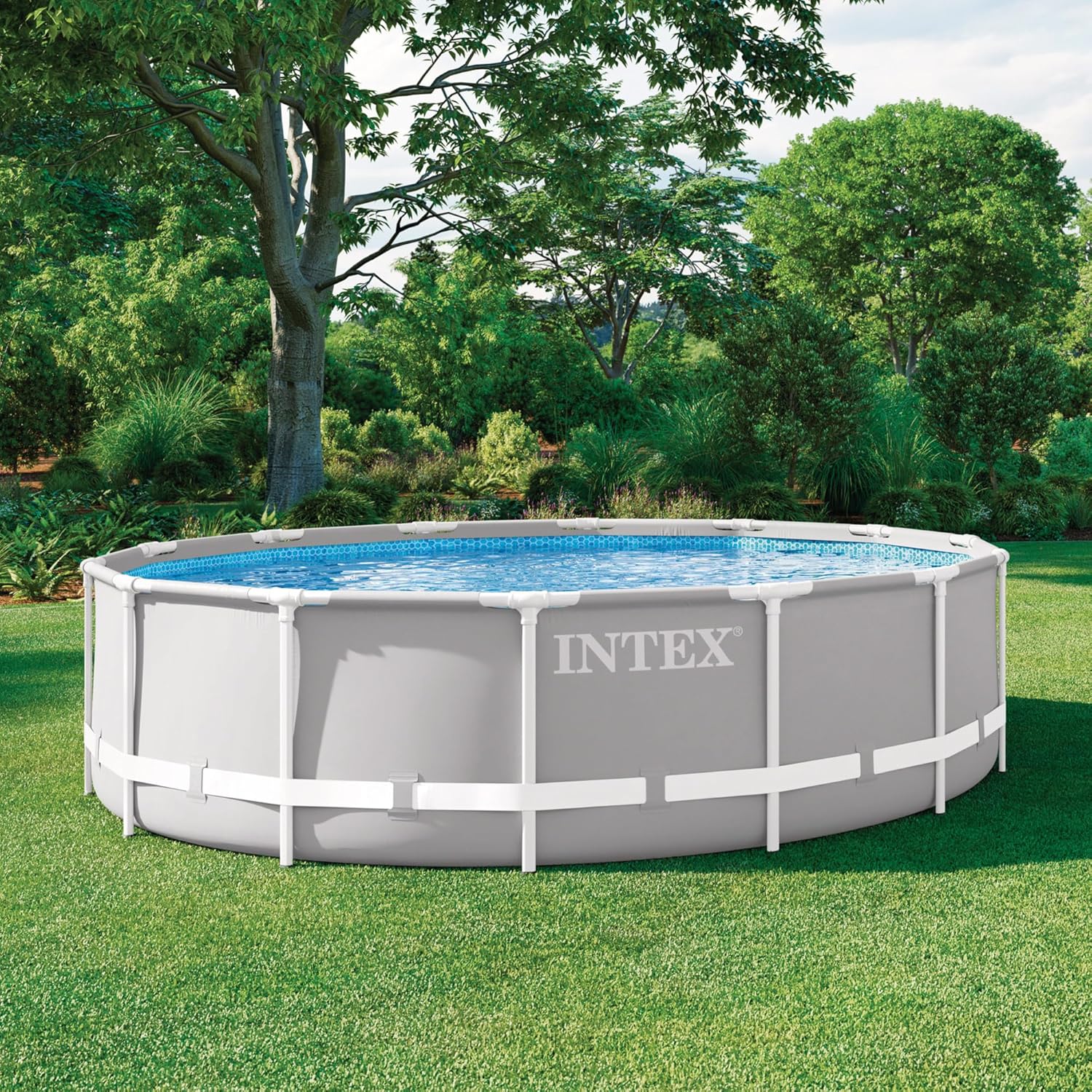 Intex 26720NP - Piscina elevada Redonda INTEX Prism Frame con depuradora