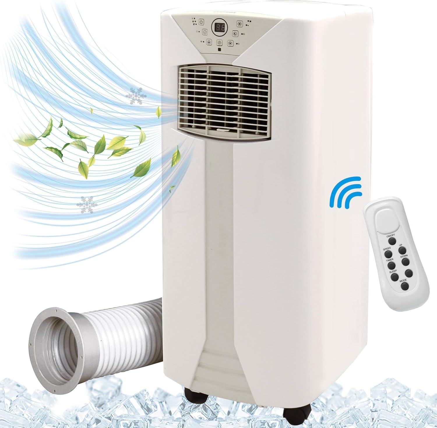 Syntrox 9000 BTU Mobiles Klimagerät Fresco | Mobile Klimaanlage | Luftentfeuchter, mit Fernbedienung und Timer Funktion, Effiziente Kühlung, integrierter Schlaf-Modus