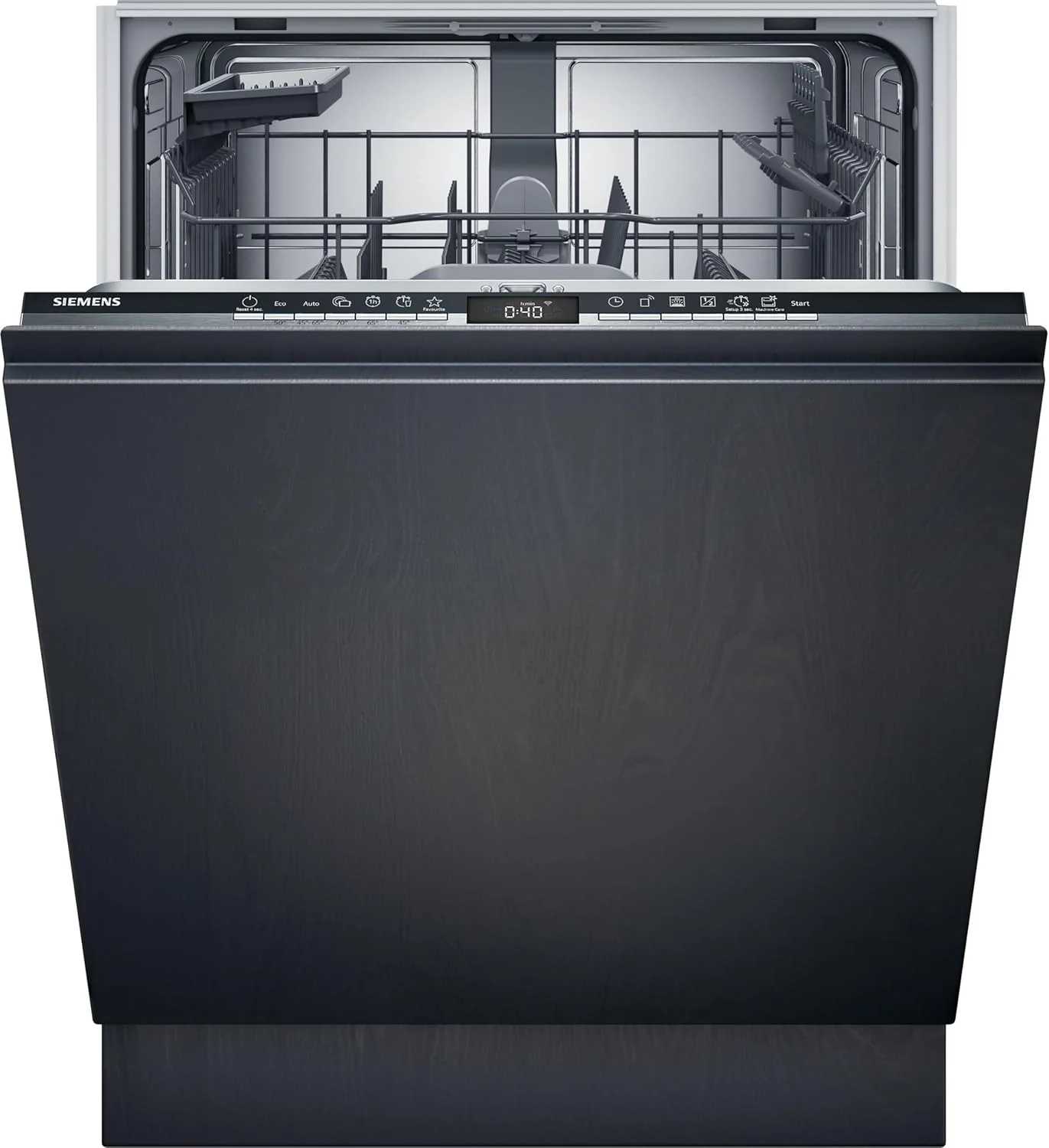 Siemens SN63EX06VE, iQ300 Smarter Geschirrspüler, Vollintegrierte Spülmaschine, 60 cm, Besteckschublade, Extra leise, varioSpeed, Automatische Türöffnung, Dreifach rackMatic, infoLight, intesiveZone