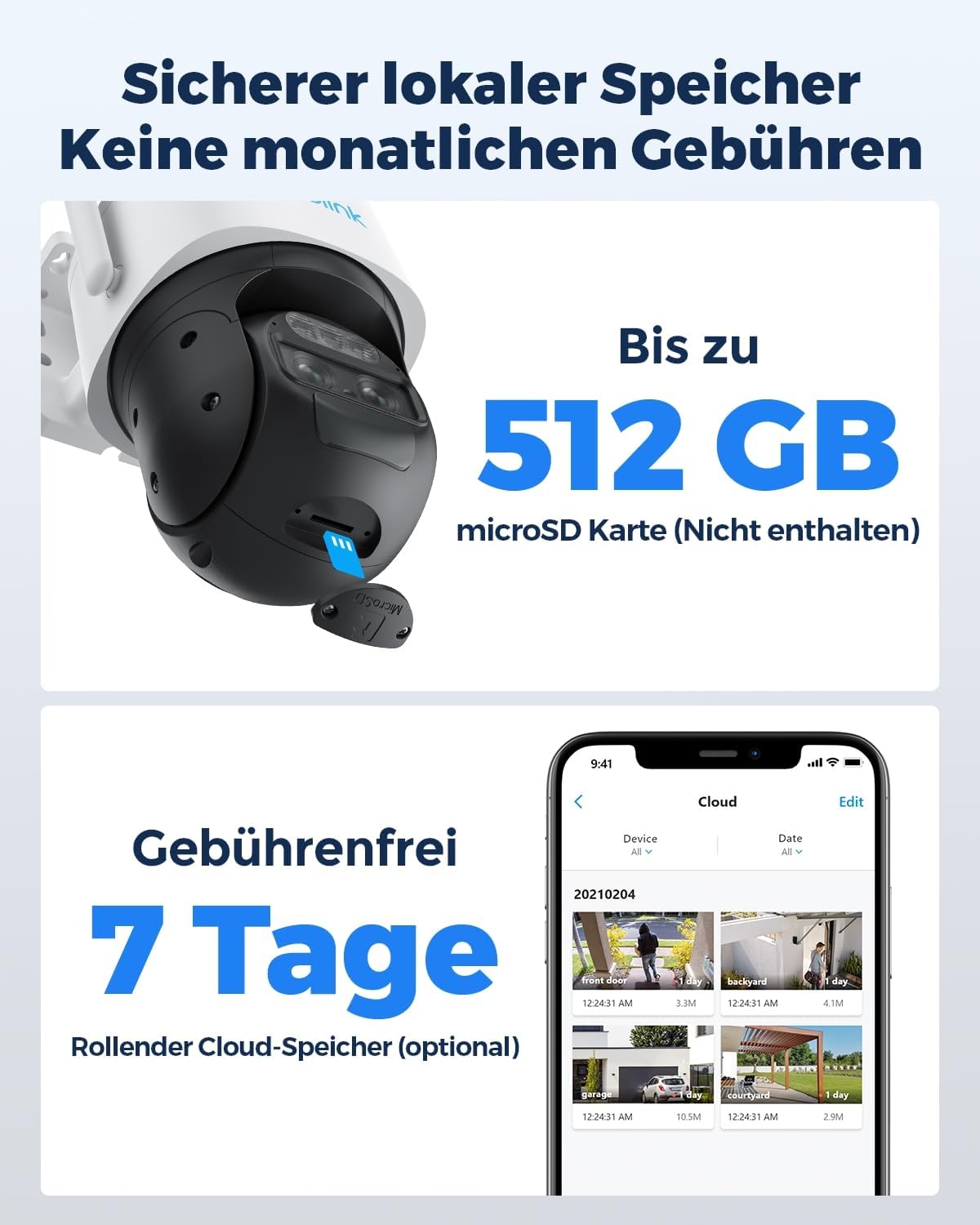 Reolink 4K PTZ Überwachungskamera Aussen Akku mit Auto-Tracking & Auto-Zoom, Dual Lens, 8MP Solar WLAN Kamera Outdoor, 2,4/5GHz WiFi, 30m Farbnachtsicht, KI-Erkennung, 360° View, TrackMix+Solarpanel