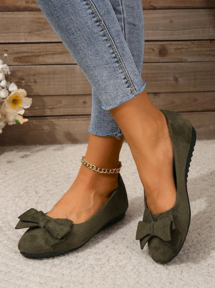 Orthop?dische Ballerinas mit Schleifendetail
