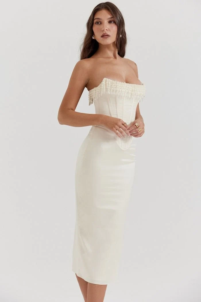 Elegantes tr?gerloses Kleid