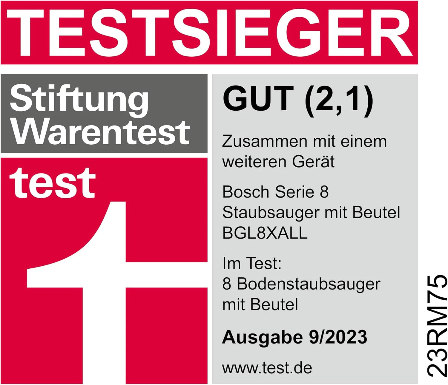 Bosch Stofzuiger met zak Serie 8 BGB75X494, sledestofzuiger, ideaal voor mensen met allergie?n, hygi?nefilter, vloermondstuk voor parket, tapijt, tegels, lange kabel, stil, 650 W, blauw