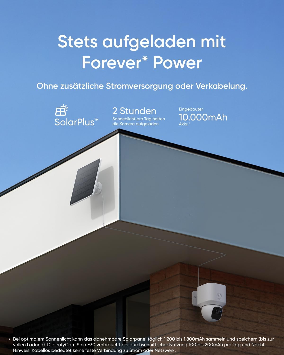 eufy eufyCam Solo E30, 2er-Pack Solar Überwachungskamera mit HomeBase S280, 360° Schwenk, KI-Tracking, 2K-Qualität, Kabellos, eufy Außen-Sicherheitskamera, Ohne Monatliche ABO-Kosten