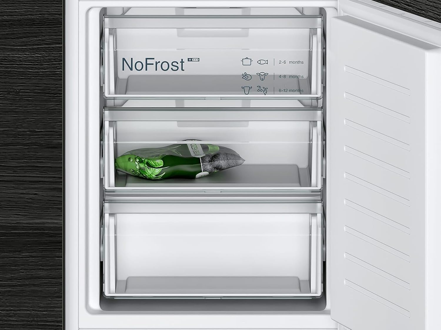 SIEMENS Réfrigérateur congélateur encastrable KI86NNSE0, IQ100, 250 litres, Low Frost