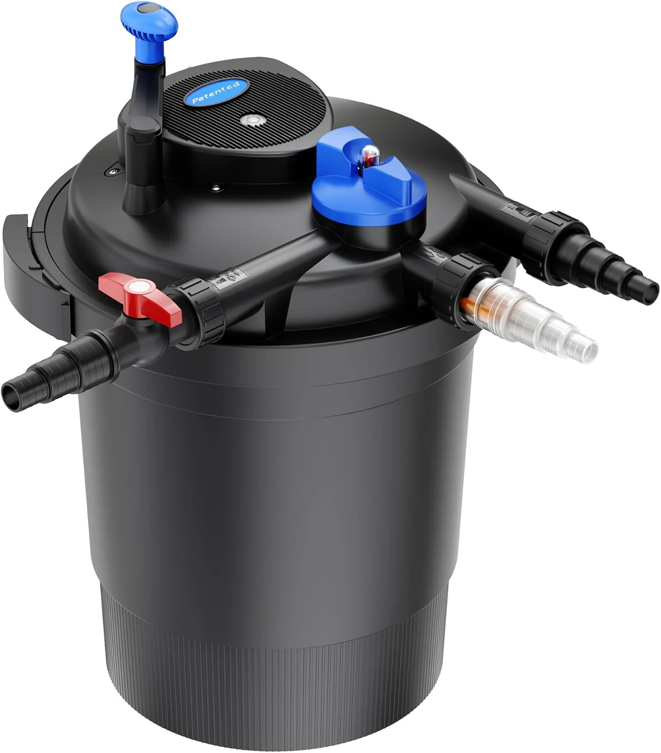 SunSun CPF-15000 drukfilter 10.000 l/u / 18 W UVC-eenheid, vijverdrukfilter voor vijvers tot 30.000 liter, vijverzuiveraar, filterinstallatie