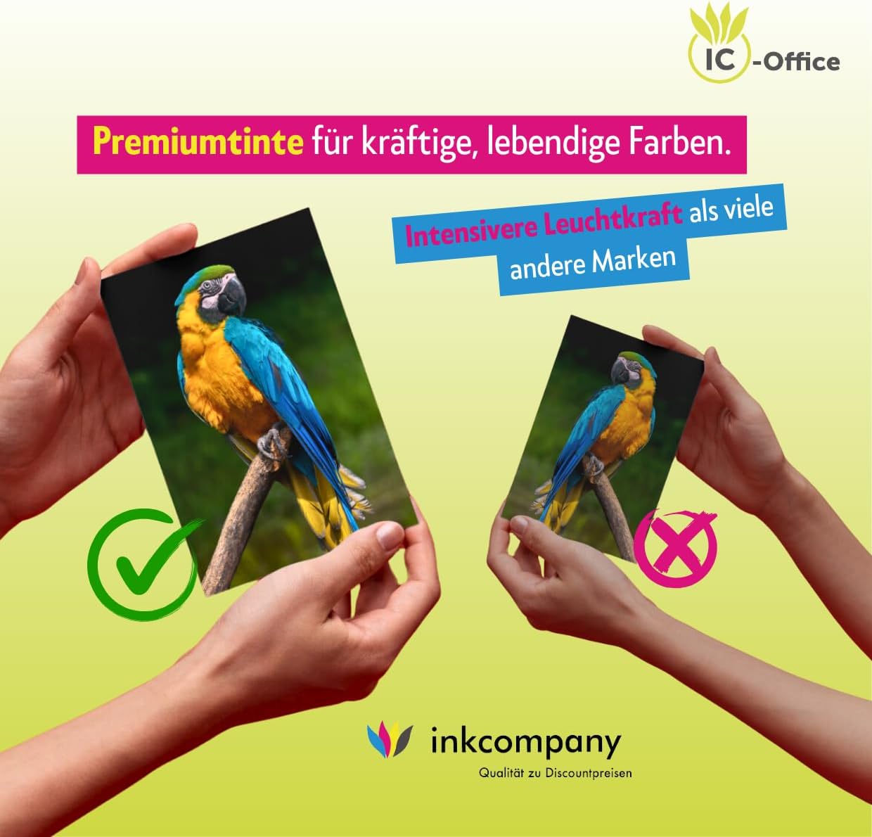 IC-Office TR7650 Farbtintenstrahl Multifunktionsdrucker 4-in-1 (Drucken, Kopieren, Scannen, Faxen, ADF, WLAN, AirPrint) schwarz + 10 XXL Tintenpatronen