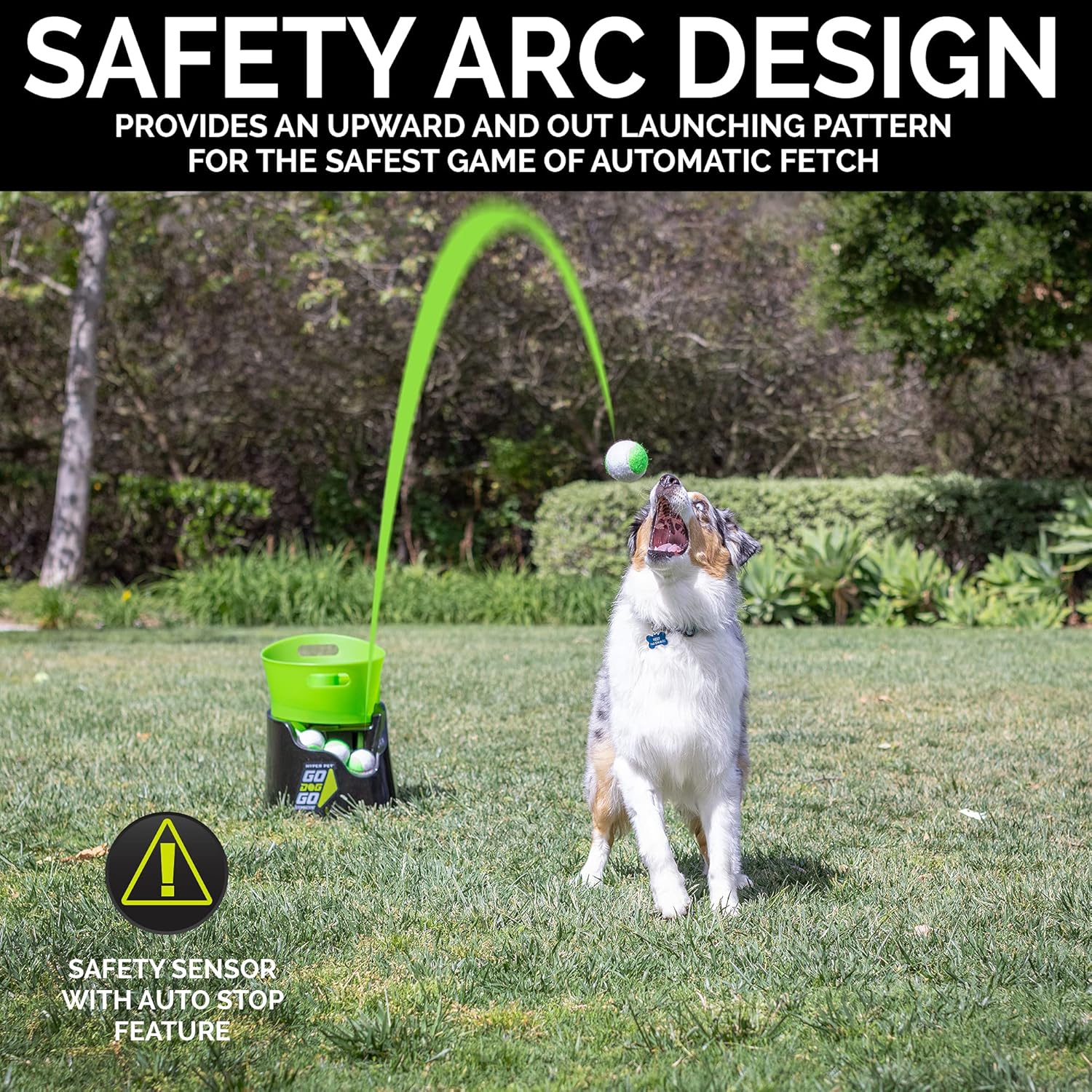 Hyper Pet GoDogGo Automatic Dog Ball Launcher with 5 Balls