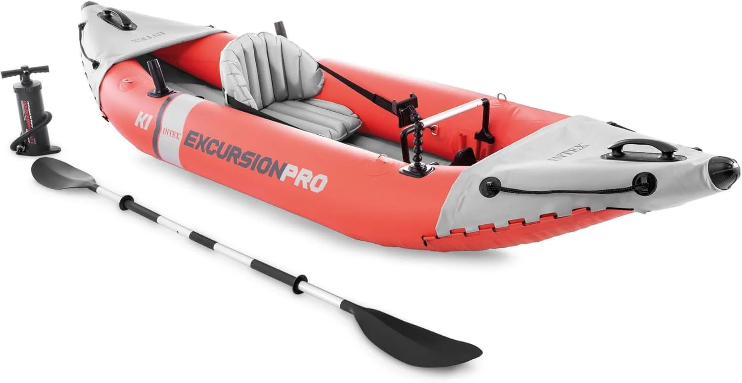Intex 68309EP Excursion Pro K2 Inflatable Kayak Set: Includes Deluxe 86in Kayak Paddles and High