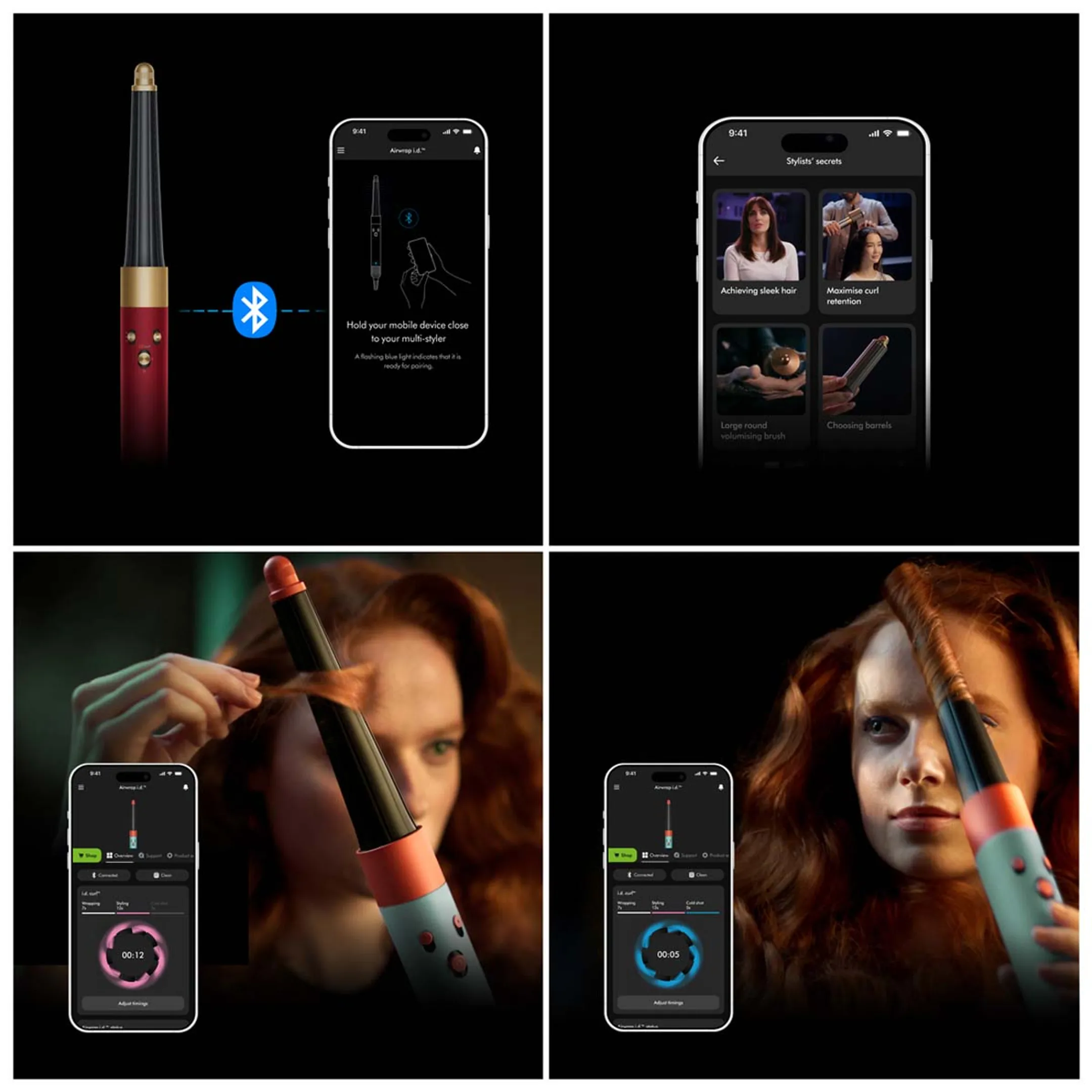 Dyson Airwrap i.d. Straight + Wavy Red Velvet/Gold - Limited Edition
