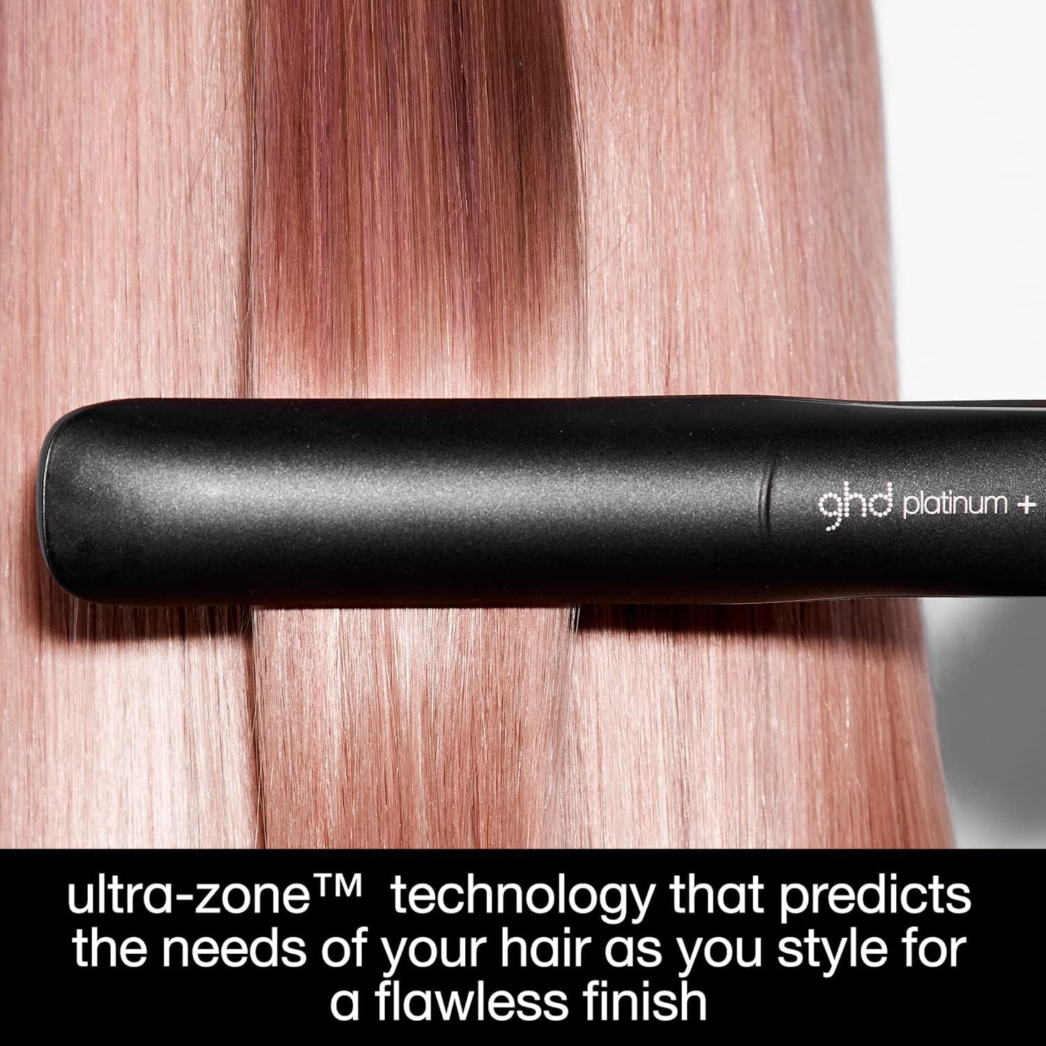 ghd Platinum+ Haarglätter & Professioneller Styler in Schwarz - Stärkeres Haar, Mehr Glanz, Farbschutz - Für Alle Haartypen