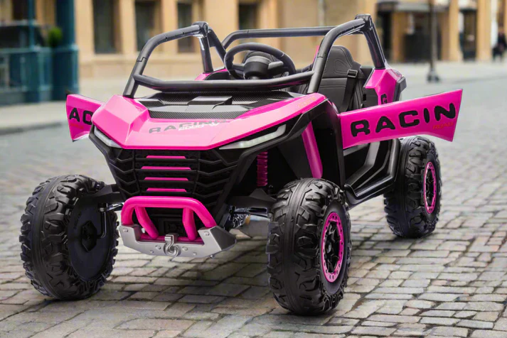 24v Powerful Two Seater Ride on Buggy Desert UTV with Remote - Pink