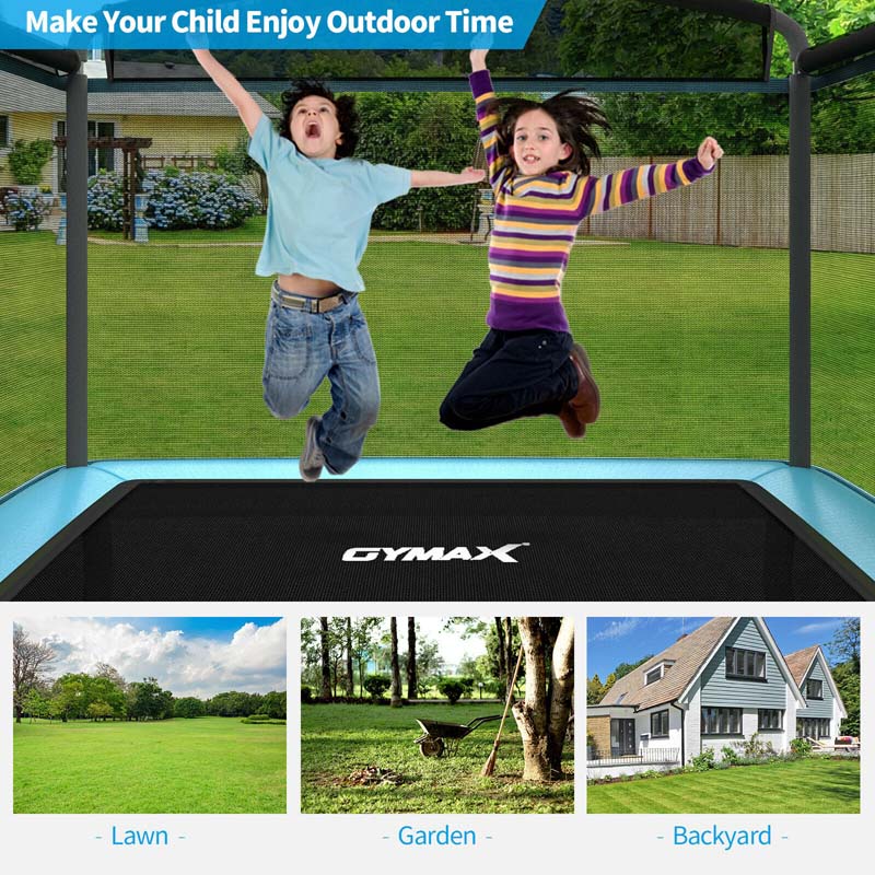Eletriclife 6 Feet Kids Entertaining Trampoline with Swing Safety Fence