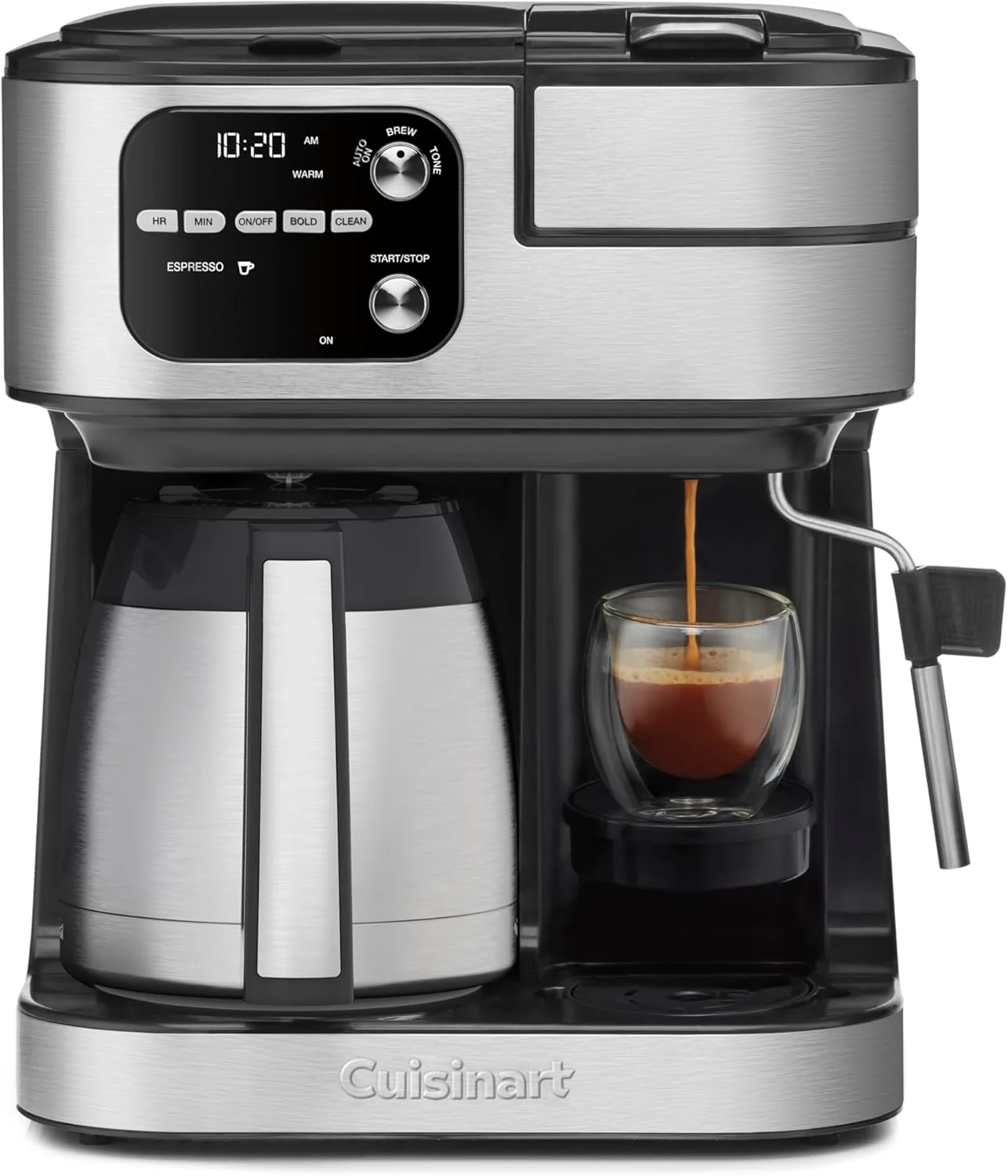 Cuisinart Coffee Center Barista Bar 4-in-1 Coffee Maker, Single-Serve Pods Compatible, Coffeemaker, Three Brewing Sizes, SS-4N1NAS, Black
