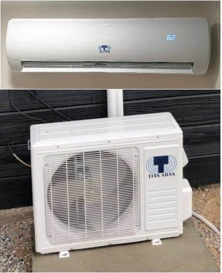 Tian Shan 9000BTU Mini Split Klimaanlage & Heizung Kanallos 15 SEER Energieeffiziente Einheit