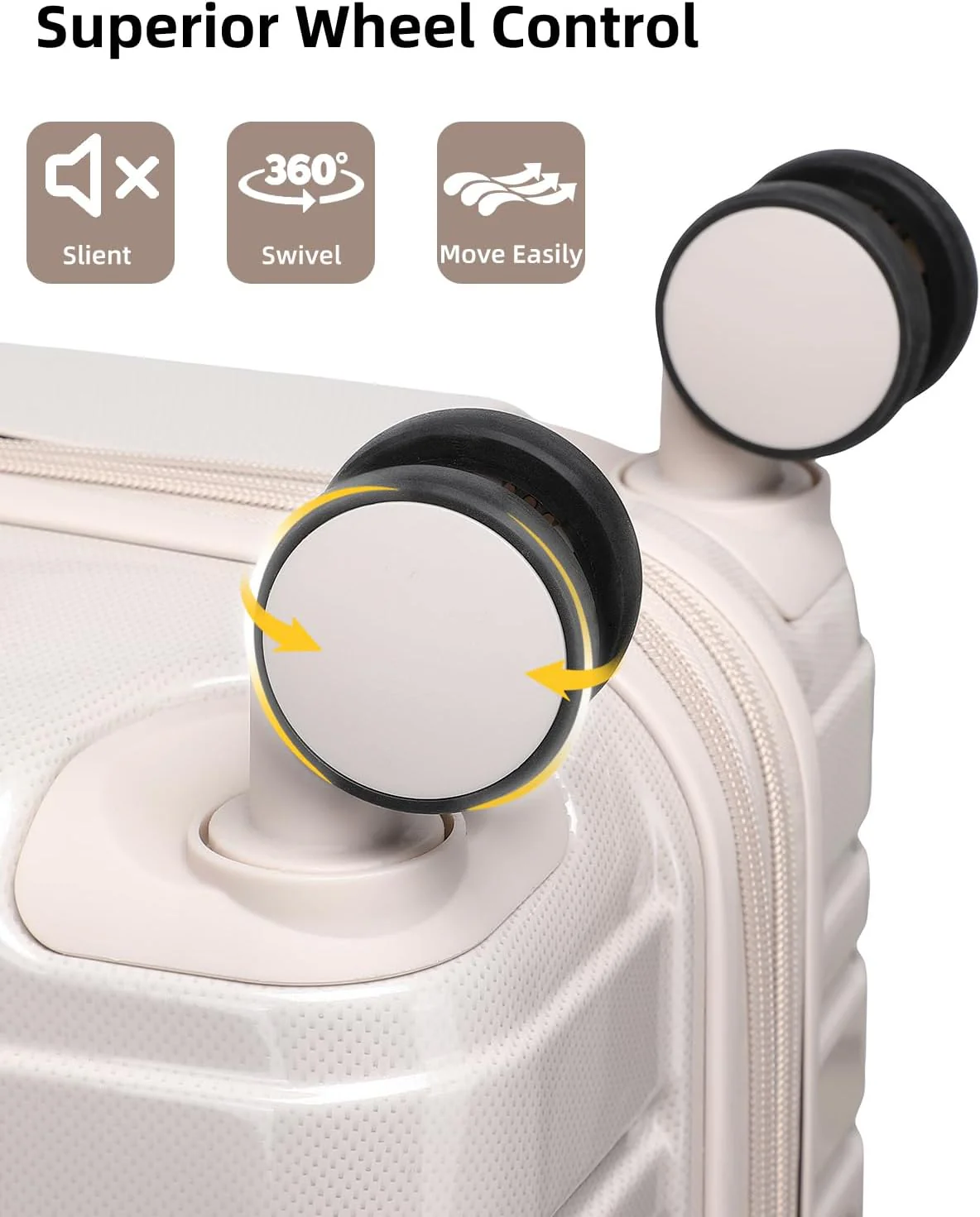 6-piece luggage set, expandable hardshell suitcase set with spinner wheels, lightweight rolling luggage set