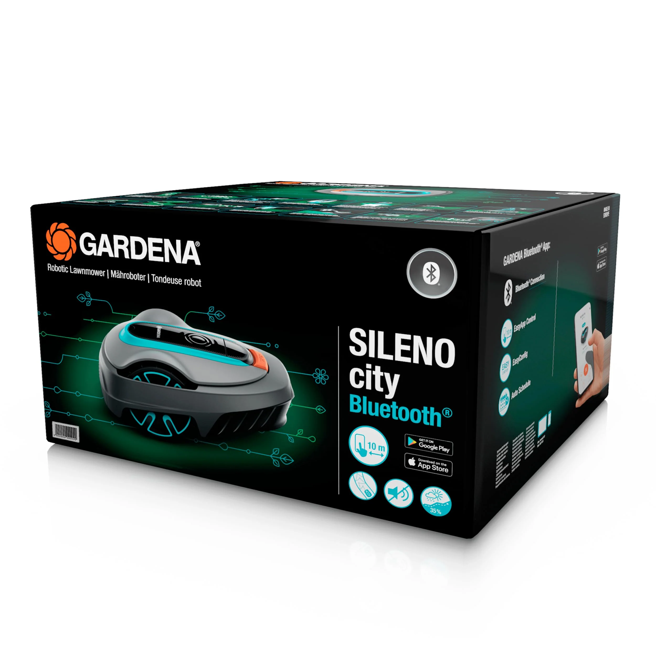 2025 Gardena M?hroboter SILENO minimo 350 m2: Intelligente Robotmaaier met Optimale Connectiviteit, Programmeerbaar via Gardena Bluetooth App (15208-47)