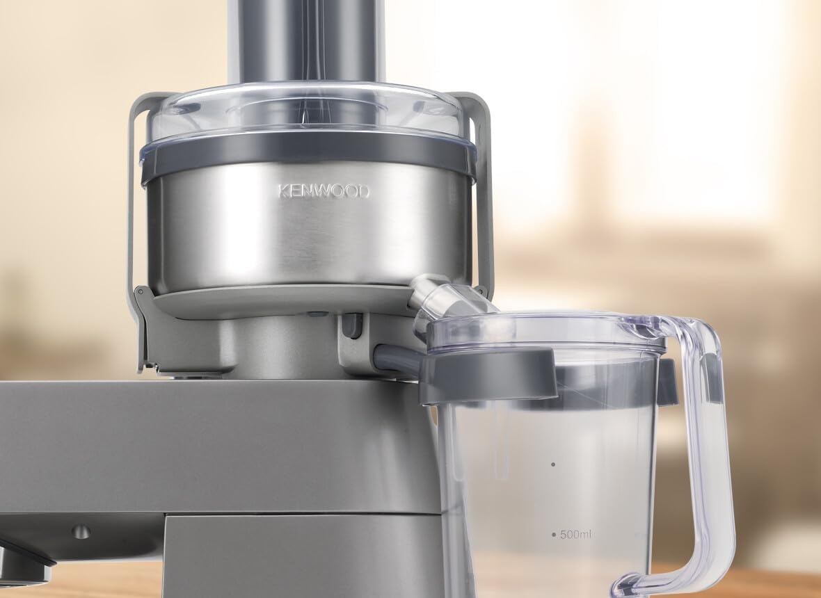Kenwood Profi-Entsafter AT641 für Küchenmaschine Cooking Chef KM 070, Edelstahloptik, 20 x 27 x 31 cm