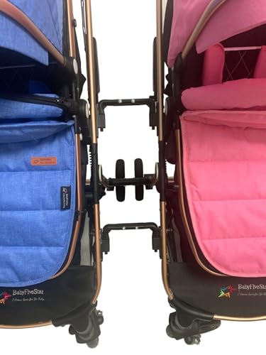 PASSEGGINO/CARROZZINA PIEGHEVOLE 2in1 DOPPIO/GEMELLARE DUE BLU E ROSA BAMBINI : Amazon.it: Prima infanzia