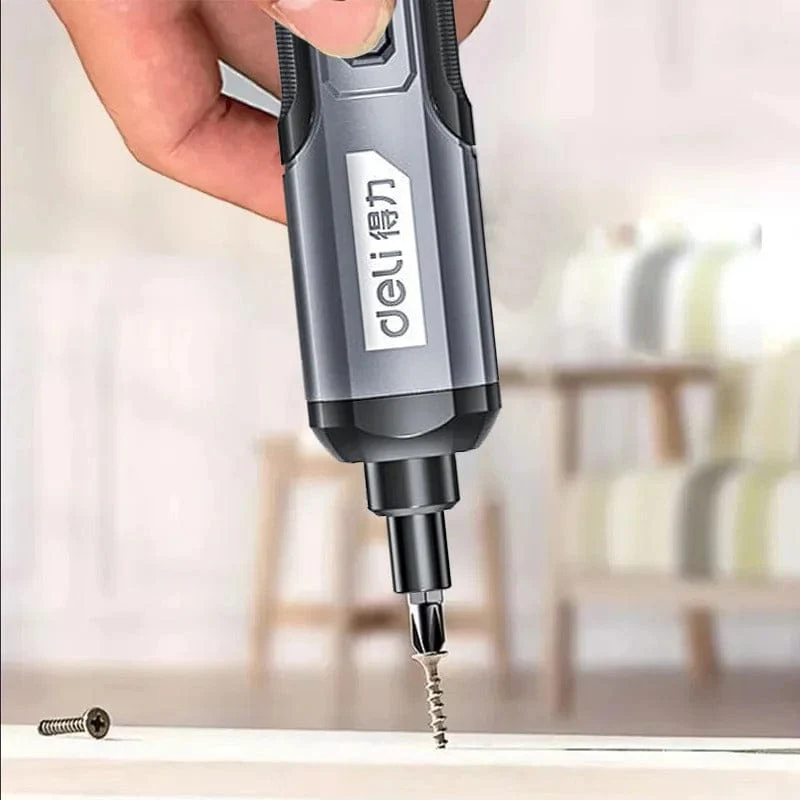 Cordless Electric Screwdriver Rechargeable 4V Mini Drill Lithium Battery