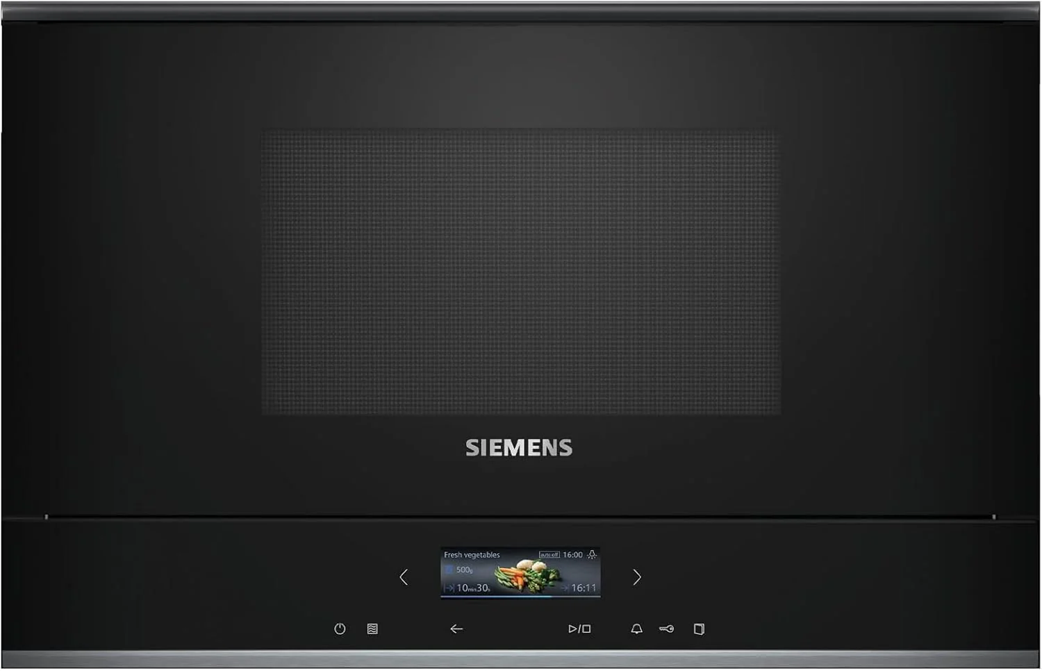 Siemens BF722R1B1 iQ700 inbouw combimagnetron, Zwart, cookControl7 - automatische programma's, humidClean Plus - interieurreiniging, cookControl Plus - voor de beste resultaten, TFT-Full-Touchdisplay